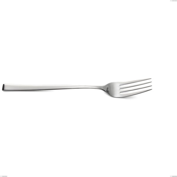 Celine Serving Fork, Polished AISI 304 Stainless Steel, 4.5 mm Thickness, 263 mm Length