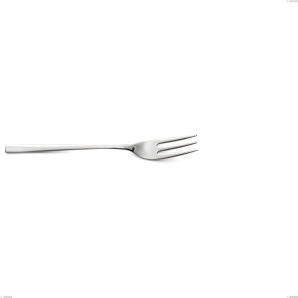 Celine Dessert Fork, Polished AISI 304 Stainless Steel, 4.5 mm Thickness, 167 mm Length