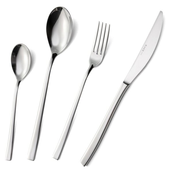 CELINE Cutlery Set 49 Pieces for 12 Table Settings, + Ladle Stainless Steel 1810 Polished Finish Thickness 4.5 mm Name: celine