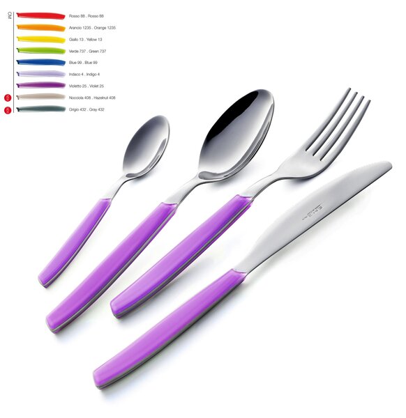 4-Piece Table Setting Cutlery Set CROMO in 18.C Steel (AISI430)