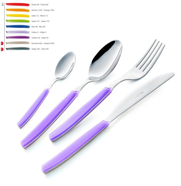 4-Piece Table Setting Cutlery Set CROMO in 18.C Stainless Steel (AISI430)