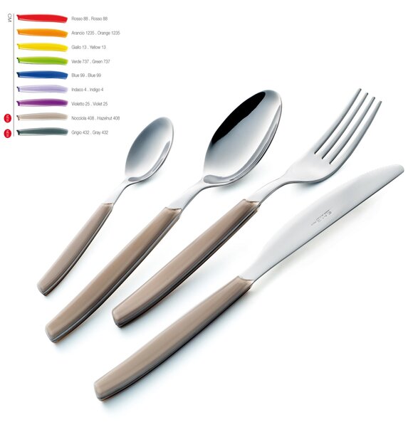 4-Piece Table Setting Cutlery Set CROMO in 18.C Stainless Steel (AISI430)