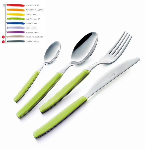 4-Piece Table Setting Cutlery Set CROMO in 18.C Stainless Steel (AISI430)