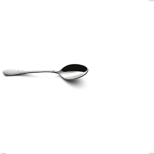 Cortina Coffee Spoon, Stainless Steel (Aisi 304) Hammered Polished, Length 138 mm