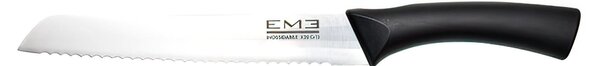 Serrated Bread Knife in 18/10 Stainless Steel, Ergonomic Handle, Blade 20 cm - Total Length 32 cm love me