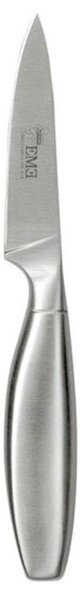 Stainless Steel Paring Knife 'love me' with Ergonomic Handle, 9.5 cm Blade - Total Size 219.6 cm, Black Handle, Dishwasher Safe - touch me