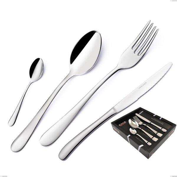 Charme 24-piece Cutlery Set in Showcase Box, Polished 18/10 Stainless Steel (aisi 304), 2.5 mm Thickness