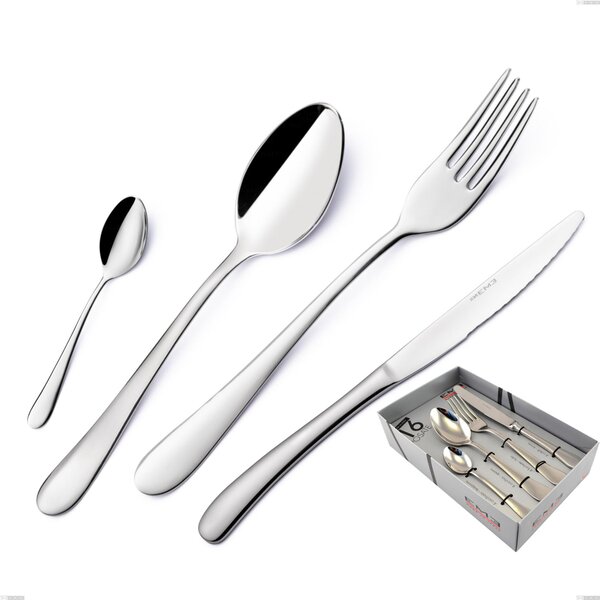 Charme 16-piece Cutlery Set in Showcase Packaging, Polished 18/10 Stainless Steel (aisi 304), 2.5 mm Thickness