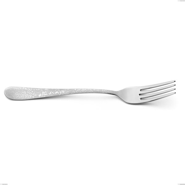 Charme Pechino Table Fork, Polished 18/10 Stainless Steel with Laser Engraving, 2.5 mm Thickness, 214 mm Length