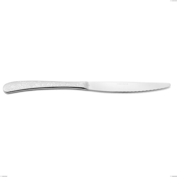Charme Pechino Table Knife, Polished 18/10 Stainless Steel with Laser Engraving, 2.5 mm Thickness, 235 mm Length