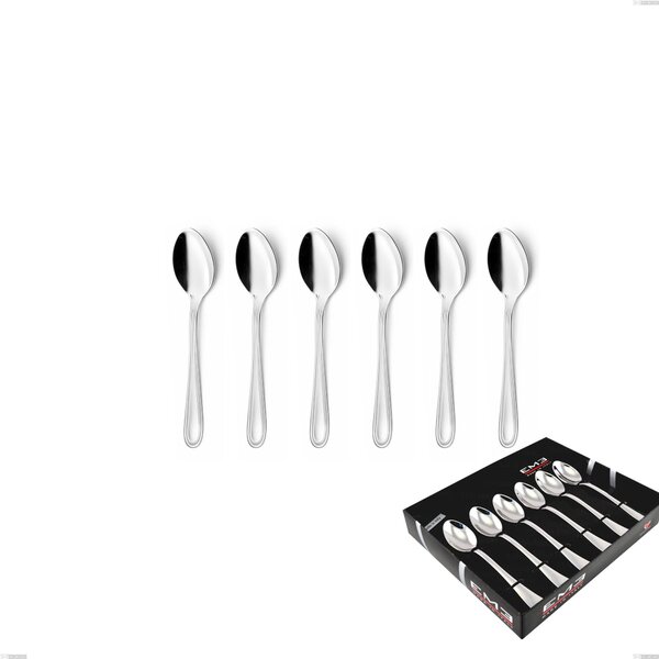 Set of 6 City Coffee Spoons in Display Box, Stainless Steel 18.10 (Aisi304), 1.8 mm Thickness
