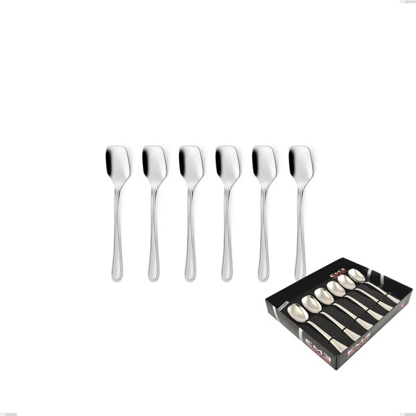 City Ice Cream Spoon Set of 6 in Showcase Box, Stainless Steel 18.10 (Aisi304), 1.8 mm Thickness