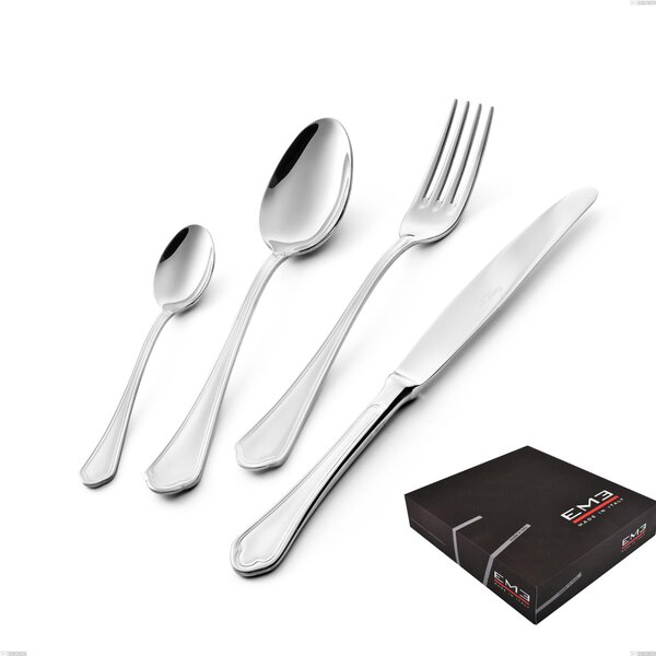 Domus 49 Piece Cutlery Set in Gift Box, Stainless Steel 18.10 (AISI304), 3.0 mm Thickness