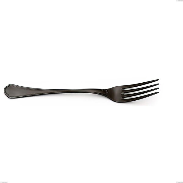 Domus Black Serving Fork, 18/10 Stainless Steel with PVD Coating, 3 mm Thickness, 240 mm Length