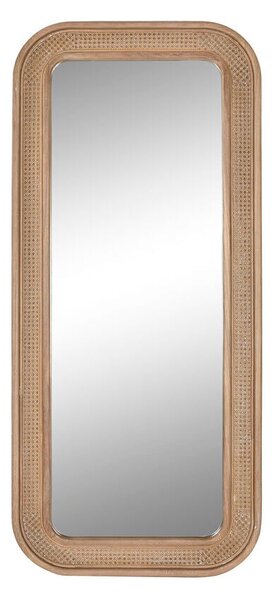 Wall mirror Home ESPRIT Natural Tropical 76,5 x 5,5 x 172,5 cm 76,5 x 3,5 x 173,5 cm