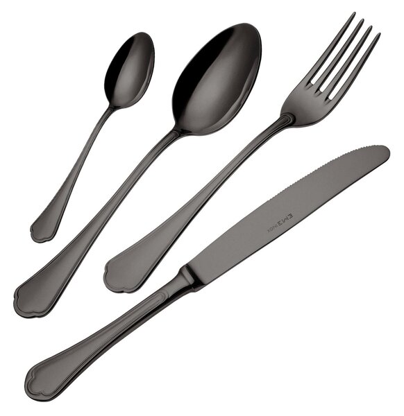 Domus Black Cake Server in Display Box, 18/10 Stainless Steel, 3 mm Thickness