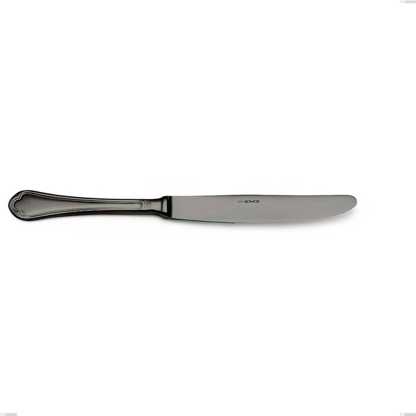 Domus Black Table Knife, 18/10 Stainless Steel with PVD Coating, 3 mm Thickness, 235 mm Length