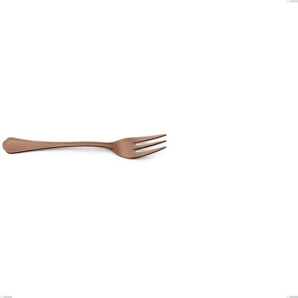 Domus Chocolate Dessert Fork, 18/10 Stainless Steel, Length 255 mm Thickness 3 mm Chocolate PVD Treatment