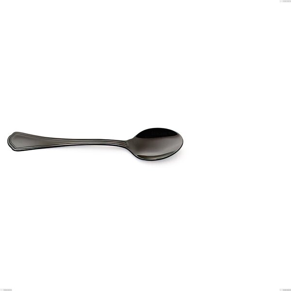 Domus Black Coffee Spoon, 18/10 Stainless Steel with PVD Coating, 3 mm Thickness, 142 mm Length