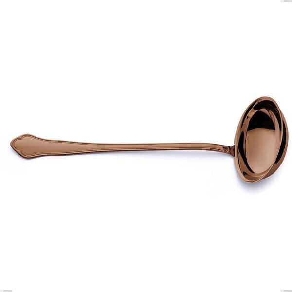 Domus Chocolate Ladle, 18/10 Stainless Steel, Length 290 mm Thickness 3 mm PVD Chocolate Treatment