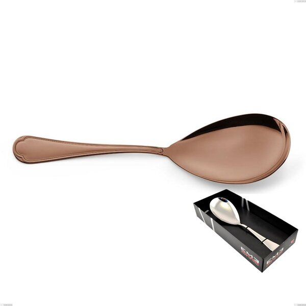 Domus Chocolate Serving Spoon in Showcase Packaging, 18/10 Stainless Steel, 3 mm Thickness