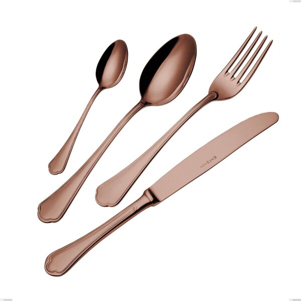 Domus Chocolate Serving Fork, 18/10 Stainless Steel, Length 240 mm Thickness 3 mm Chocolate PVD Treatment