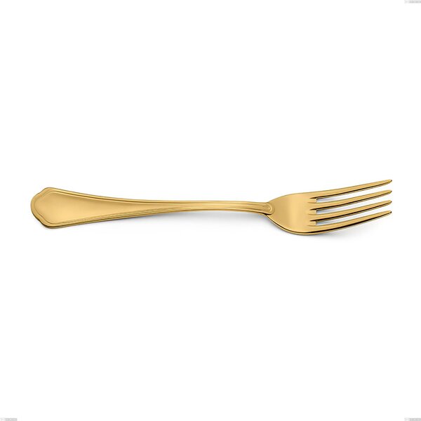 Domus Gold Table Fork, 18/10 Stainless Steel, Length 205 mm Thickness 3 mm PVD Gold Treatment