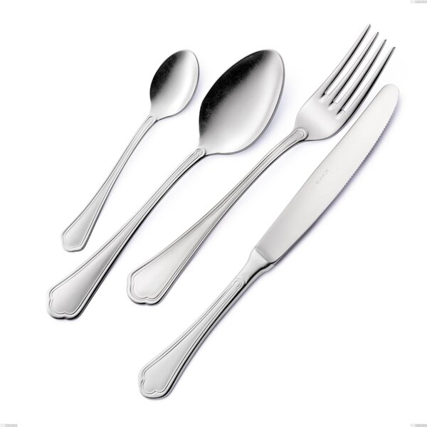 Domus Silver Serving Fork, 18/10 Stainless Steel, 3 mm Thickness