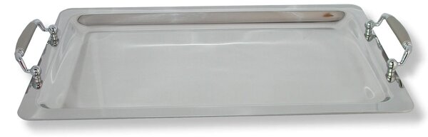Rectangular 18/10 Stainless Steel Tray with Handles 36 cm LORY Line