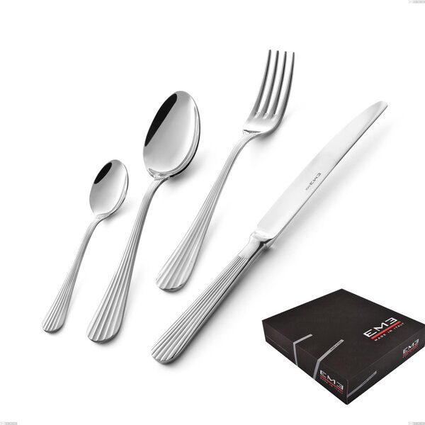 Eden 49 Piece Cutlery Set in Gift Box, Stainless Steel 18.10 (AISI304), 3.0 mm Thickness