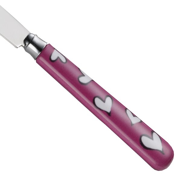 24-Piece EROS Cutlery Set in 18/10 Stainless Steel with Rounded Nylon Handle in Wooden Case