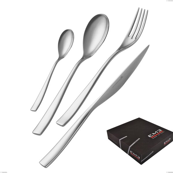 ETOILE Cutlery Set 49 Pieces Stainless Steel 18.10 Mirror Polished 4 mm Thickness in Gift Box EME
