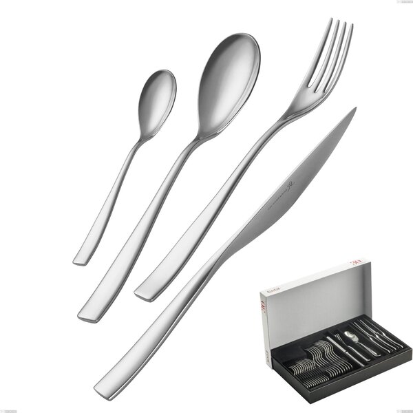 Etoile Inox 30-Piece Cutlery Set in Panoramic Packaging, 18/10 (AISI304), 4 mm Thickness, Polished Mirror Finish Stainless Steel