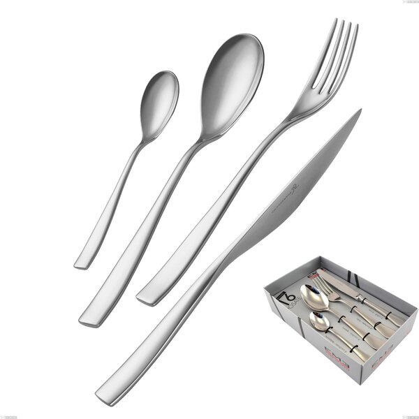 Etoile Inox 16-piece cutlery set in showcase packaging, 18/10 (AISI304), 4 mm thickness, polished mirror finish stainless steel