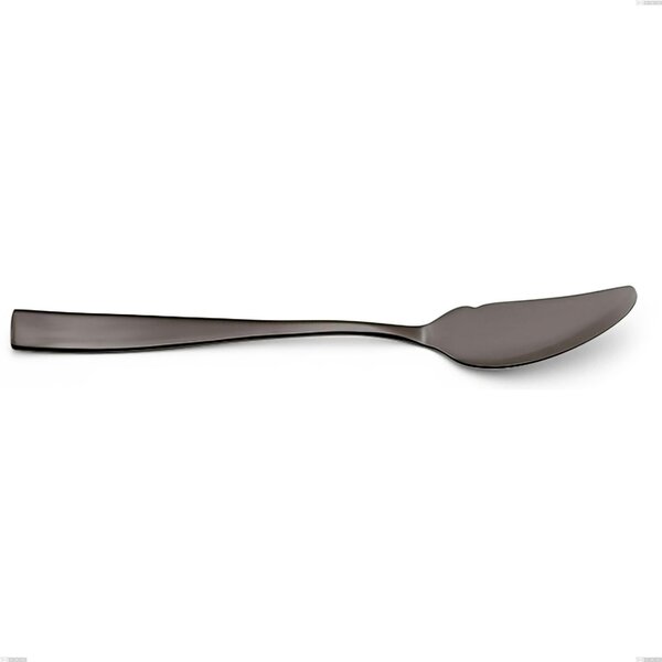 EtoIle PVD Black Fish Fork, Polished 18/10 Stainless Steel, 4 mm Thickness, 190 mm Length, PVD Black