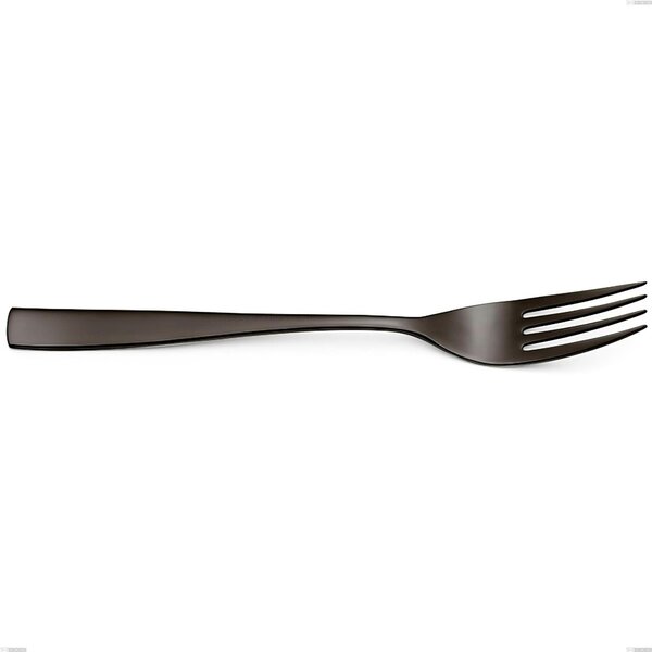 EtoIle PVD Black Serving Fork, Polished 18/10 Stainless Steel, 4 mm Thickness, 260 mm Length, PVD Black