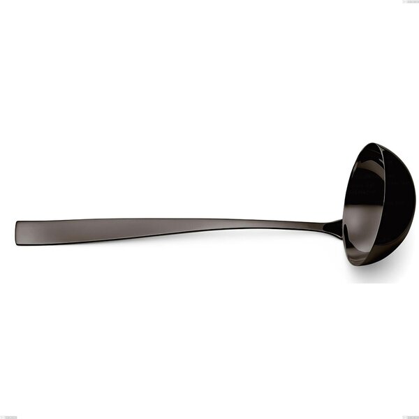 EtoIle PVD Black Ladle, Polished 18/10 Stainless Steel, 4 mm Thickness, 280 mm Length, PVD Black