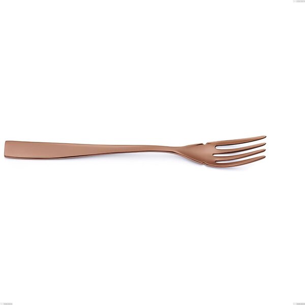 Etoile PVD Chocolate Fish Fork, Polished 18/10 Stainless Steel, 4 mm Thickness, 190 mm Length, PVD Chocolate