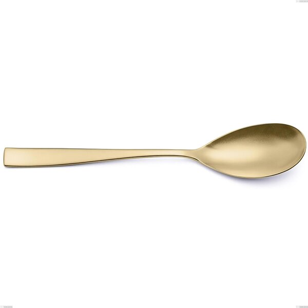 Etoile PVD Sandblasted Champagne Serving Spoon, Sandblasted 18/10 Stainless Steel, 4 mm Thickness, 260 mm Length, Champagne PVD