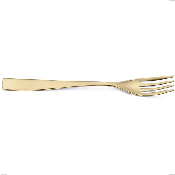 Etoile PVD Sandblasted Champagne Fish Fork, Sandblasted 18/10 Stainless Steel, 4 mm Thickness, 190 mm Length, Champagne PVD