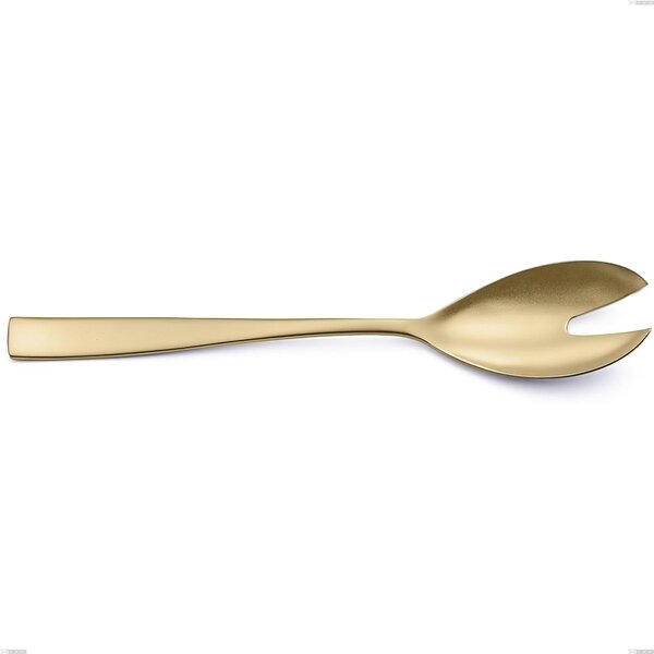 Etoile PVD Sandblasted Champagne Salad Cutlery, 18/10 Brushed Steel, 4 mm Thickness, 260 mm Length, Champagne PVD