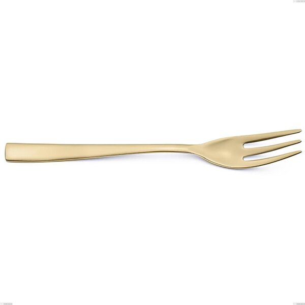 Etoile PVD Sandblasted Champagne Dessert Fork, Sandblasted 18/10 Stainless Steel, 4 mm Thickness, 162 mm Length, Champagne PVD