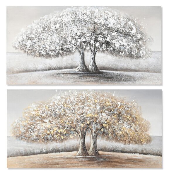 Painting DKD Home Decor Tree Traditional 120 x 3 x 60 cm (2 Units)