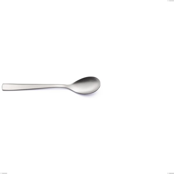 ETOILE Sandblasted coffee spoon in 18.10 AISI304 stainless steel, 4 mm thickness, 147 mm length, steel handle, dishwasher safe