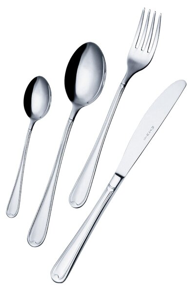 Set of 7 Dessert Cutlery, Small Forks and Dessert Spatula Euro in Display Box, 18/10 (AISI304), 2.00 mm Thickness