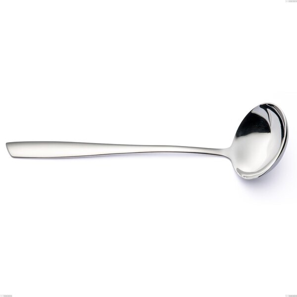 Eleven Ladle, (stainless steel 18.10 AISI 304), thickness 2.5 mm, length 302 mm mirror polished stainless steel