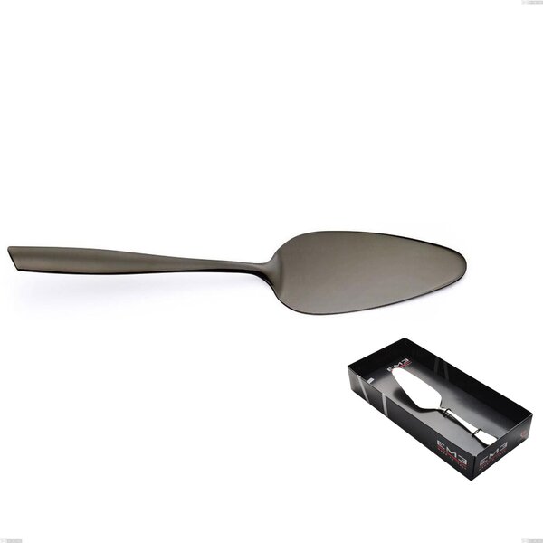Eleven PVD Black Cake Server in Display Box, Stainless Steel 18.10, 2.5 mm Thickness