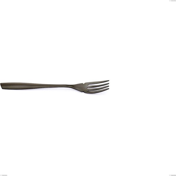 Stainless Steel 18/10 PVD Black Eleven Fish Fork, Length 191 mm, Thickness 2.5 mm, Black