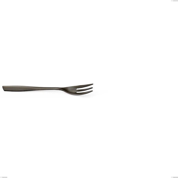 Dessert Fork Eleven Stainless Steel 18/10 PVD Black Eleven Length 154 mm Thickness 2.5 mm Black