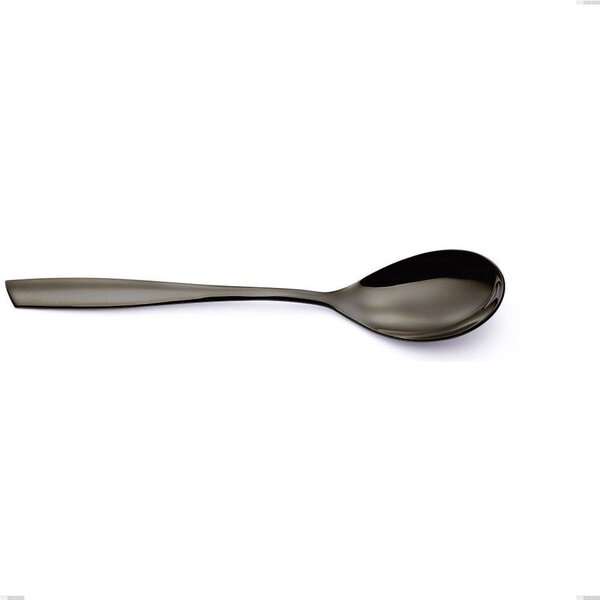 Stainless Steel 18/10 PVD Black Eleven Serving Spoon Length 253 mm Thickness 2.5 mm Black